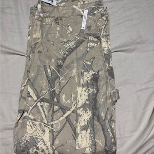 RSQ Beige and Gray Patterned Pants